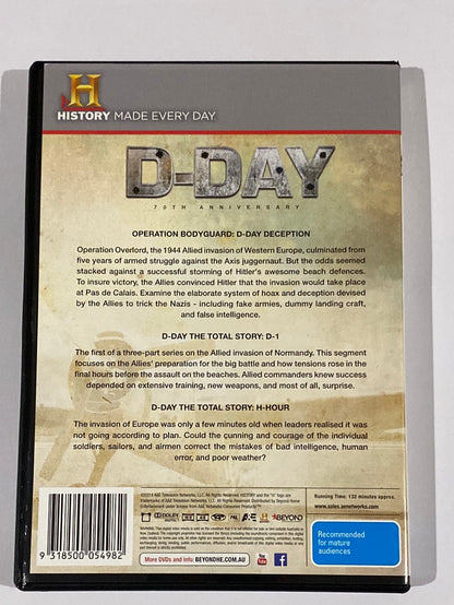 D-Day 70th Anniversary Commemorative Gift Set DVD 4-Disc Set History Channel VGC