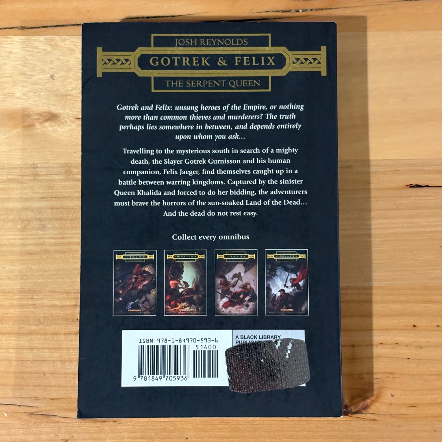 Gotrek and Felix The Serpent Queen Warhammer Black Library 2014 GD