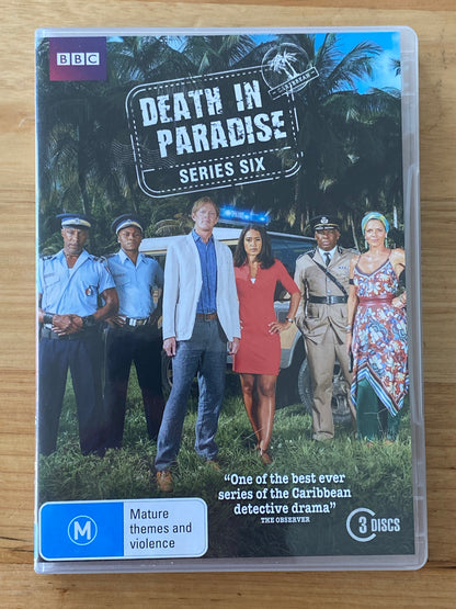 Death In Paradise Series 6 & 7 DVD BBC Detective Show 3-Disc PAL 4 VGC