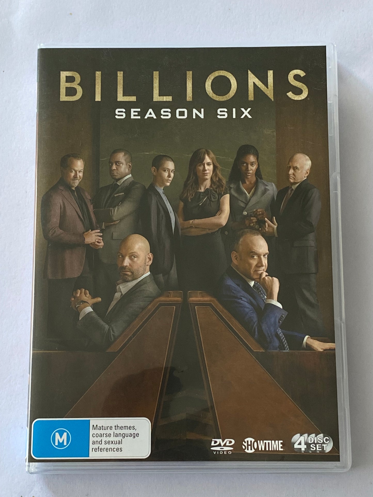 Billions Season 5 & 6 DVD Damian Lewis Paul Giamatti 4-Disc Set NTSC 2,4,5 VGC