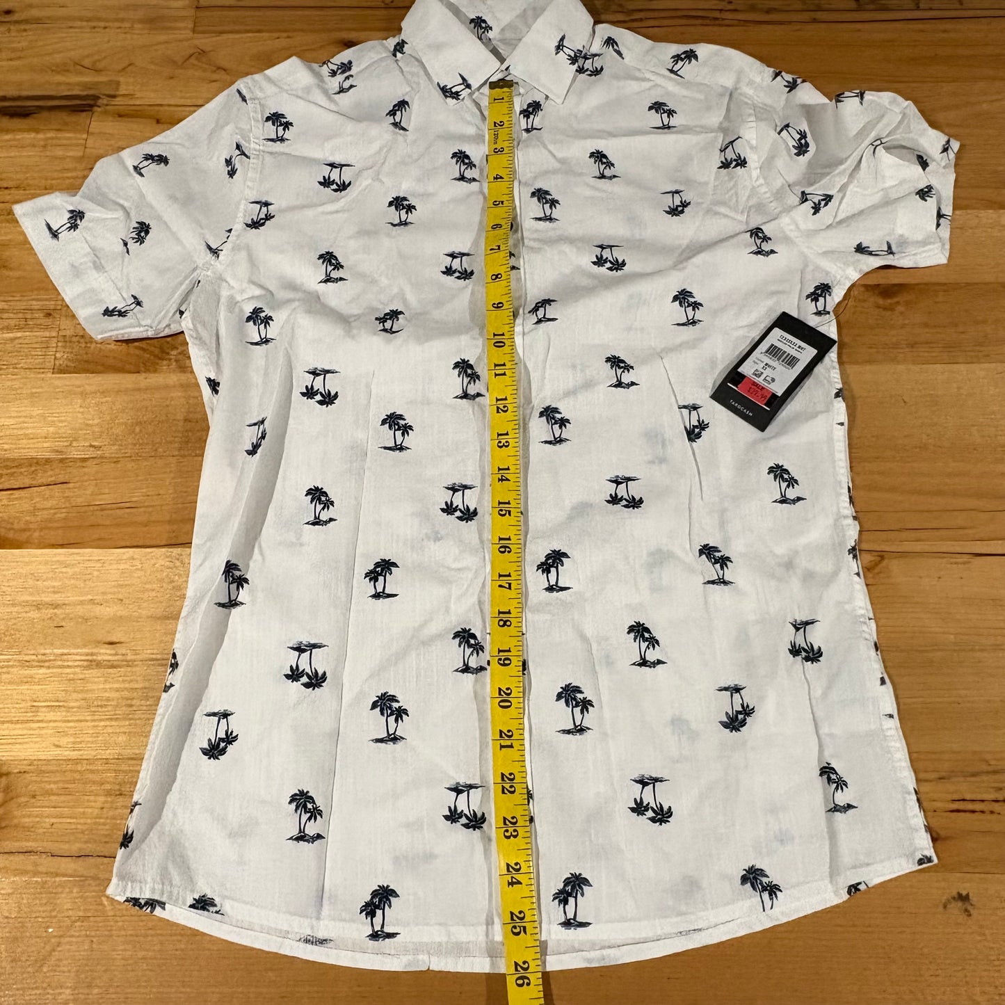 Tarocash Shirt Mens Casual Sz XS Short Sleeve Breeze Pal Pattern Collared NWT