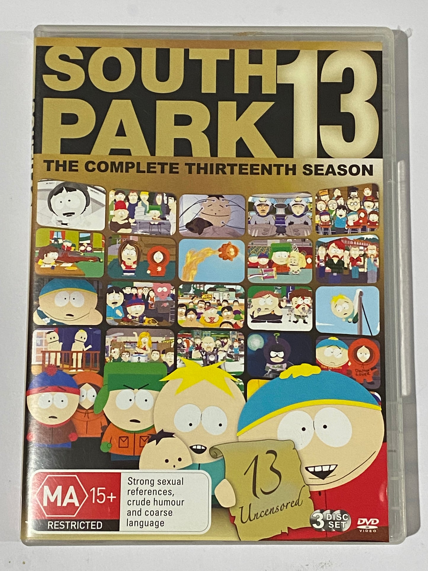 South Park Complete Thirteenth Season DVD 3-Disc Set PAL 4 VGC