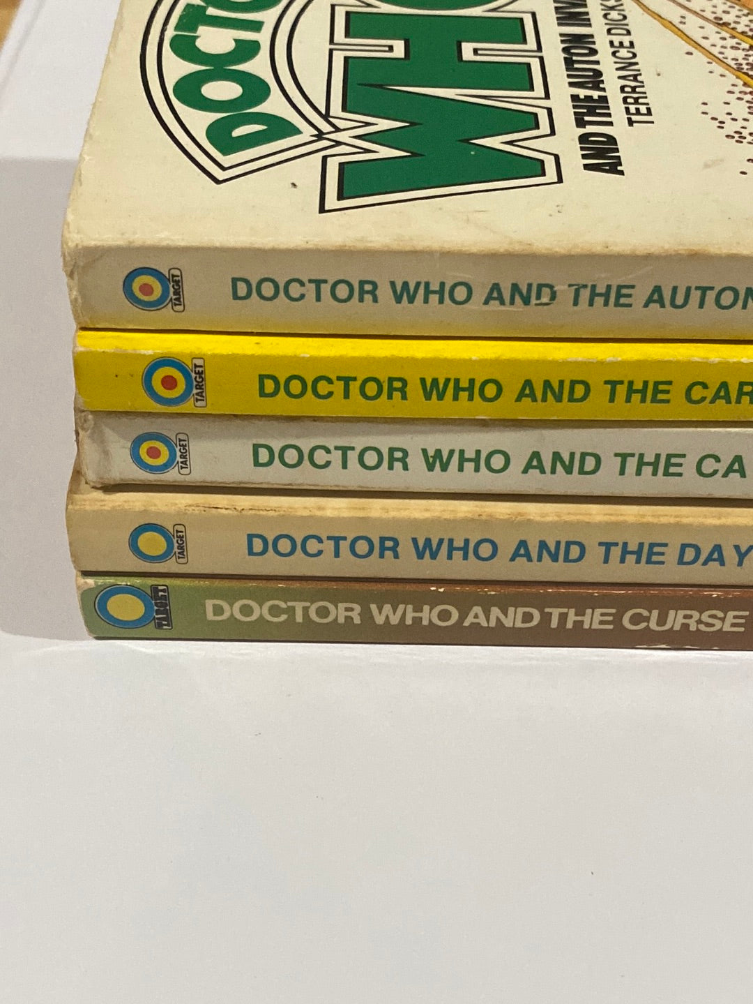 Doctor Who Third Doctor 5 Paperbacks Target Books 1970s VGC