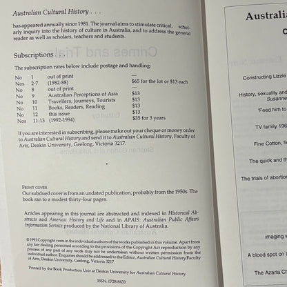 Crimes and Trials Australia's Cultural History No.12 Paperback 1993 GD