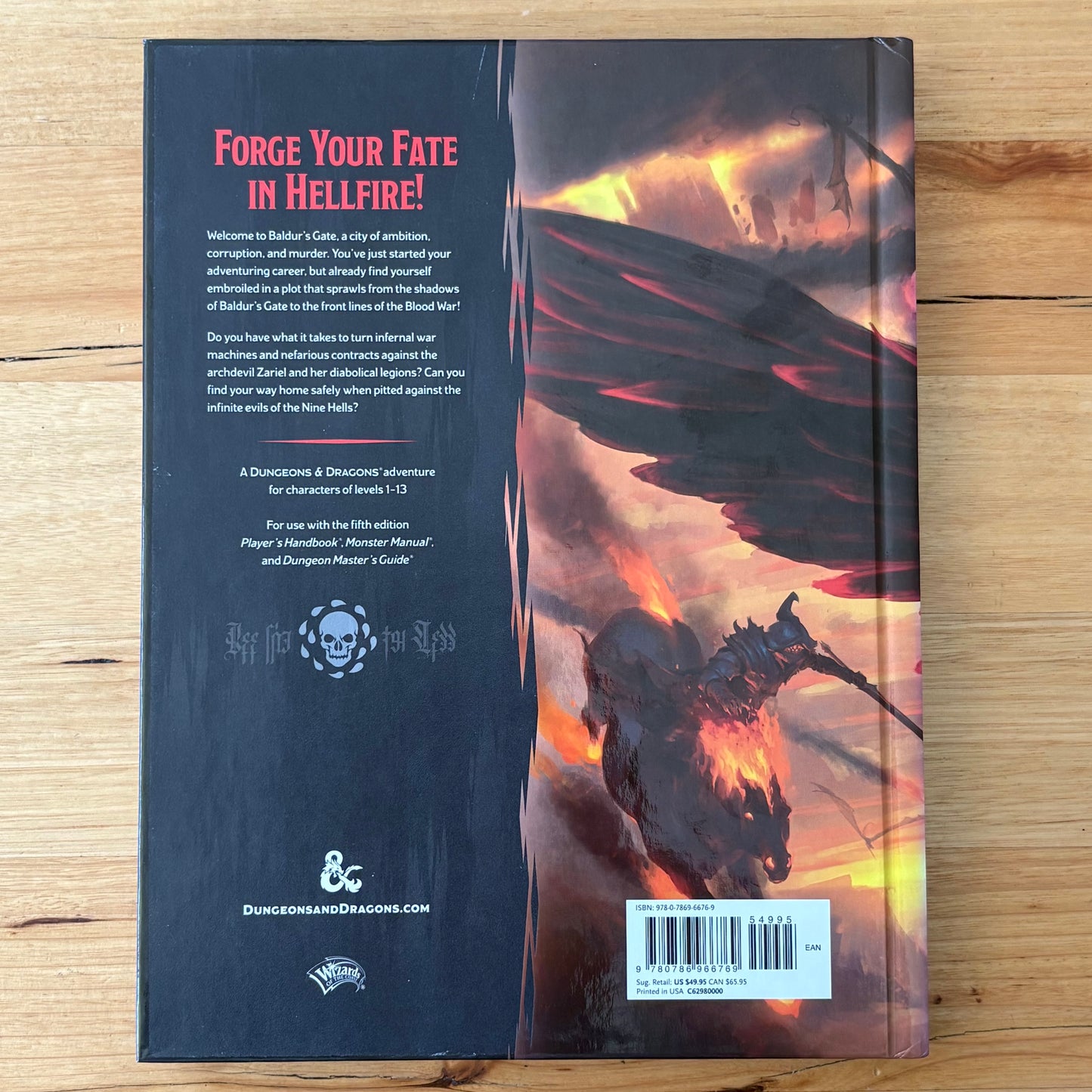 Baldur's Gate Descent Into Avernus Dungeons & Dragons Hardcover 2019 GD