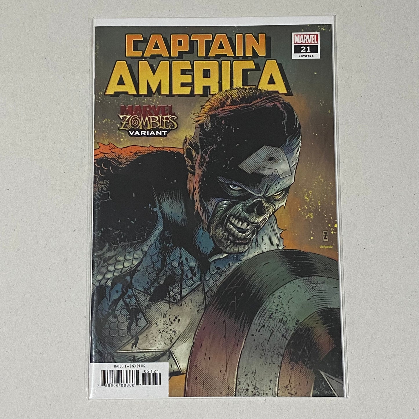 Captain America (2018) #21 Patrick Zircher Marvel Zombies Variant