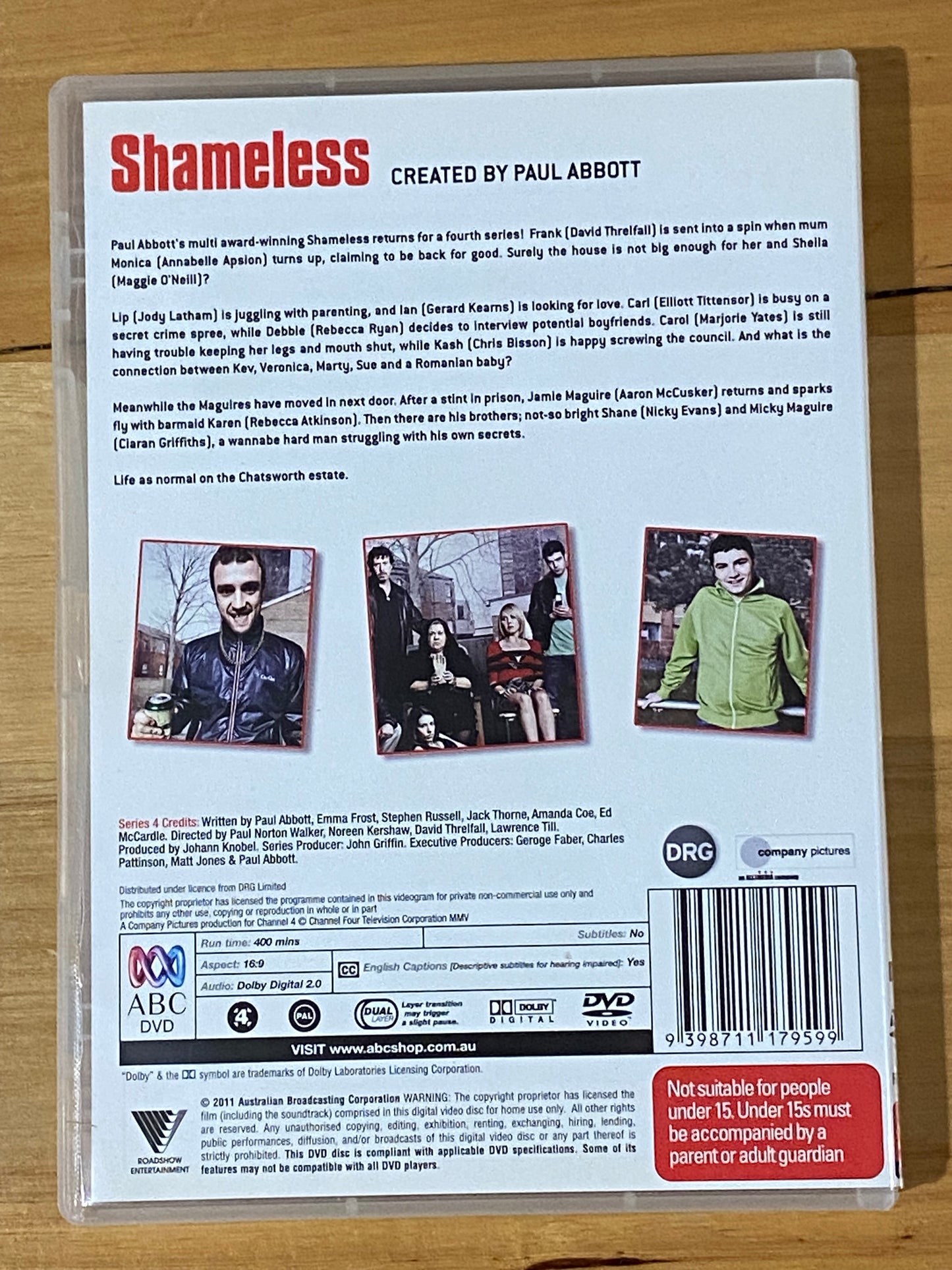 Shameless Series 1-4 DVD British Comedy David Threlfall James McEvoy PAL 4 VGC