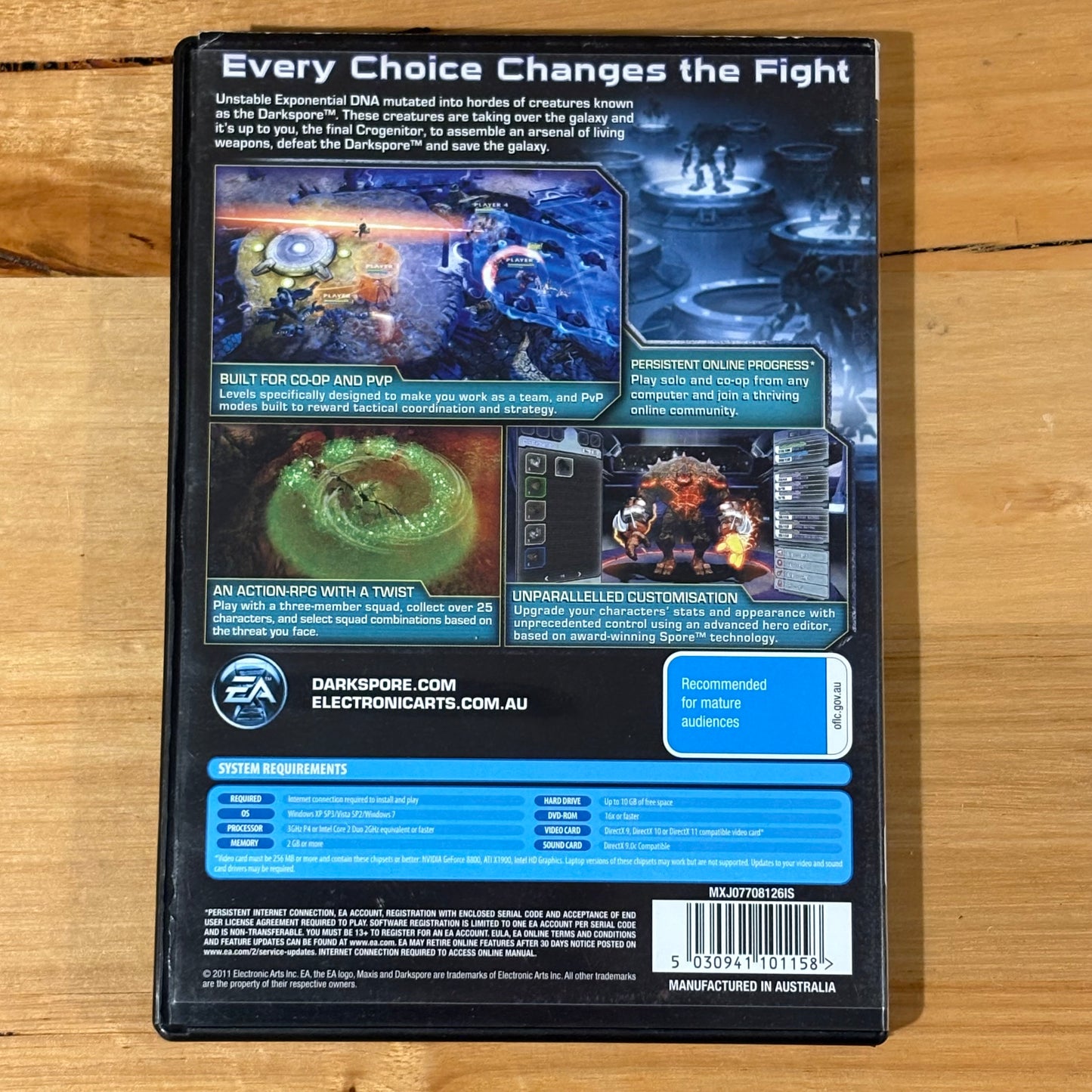 Darkspore Limited Edition PC Role Playing Game with Registration Code VGC