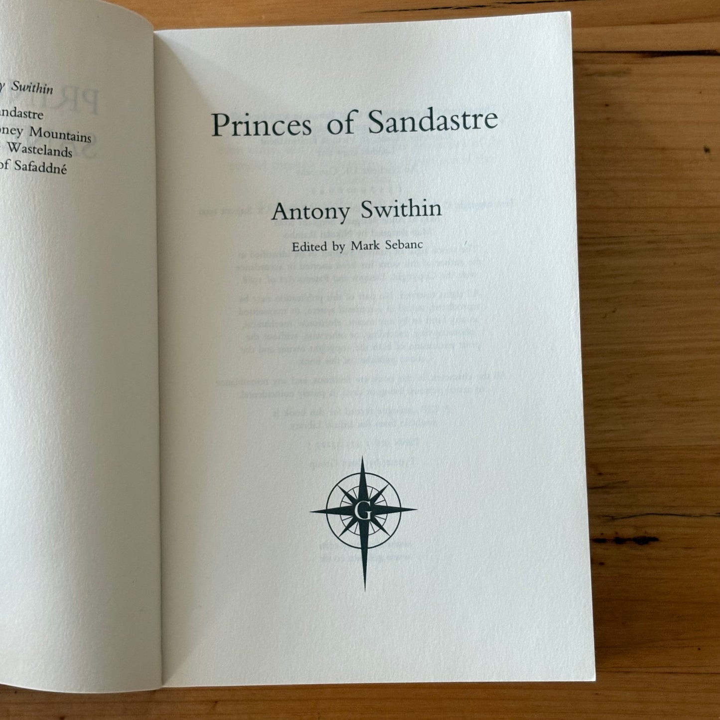 Princes of Sandastre by Anthony Swithin Fantasy Paperback 2020 VG