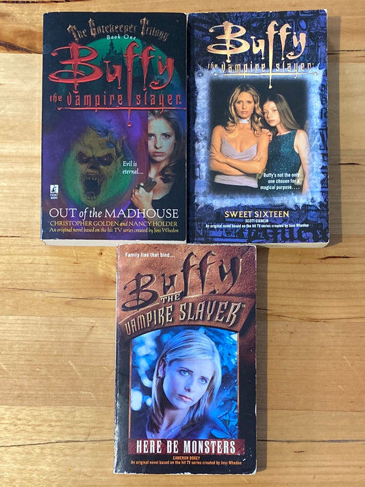 Buffy The Vampire Slayer Paperback Book Novels 3-Pack VGC