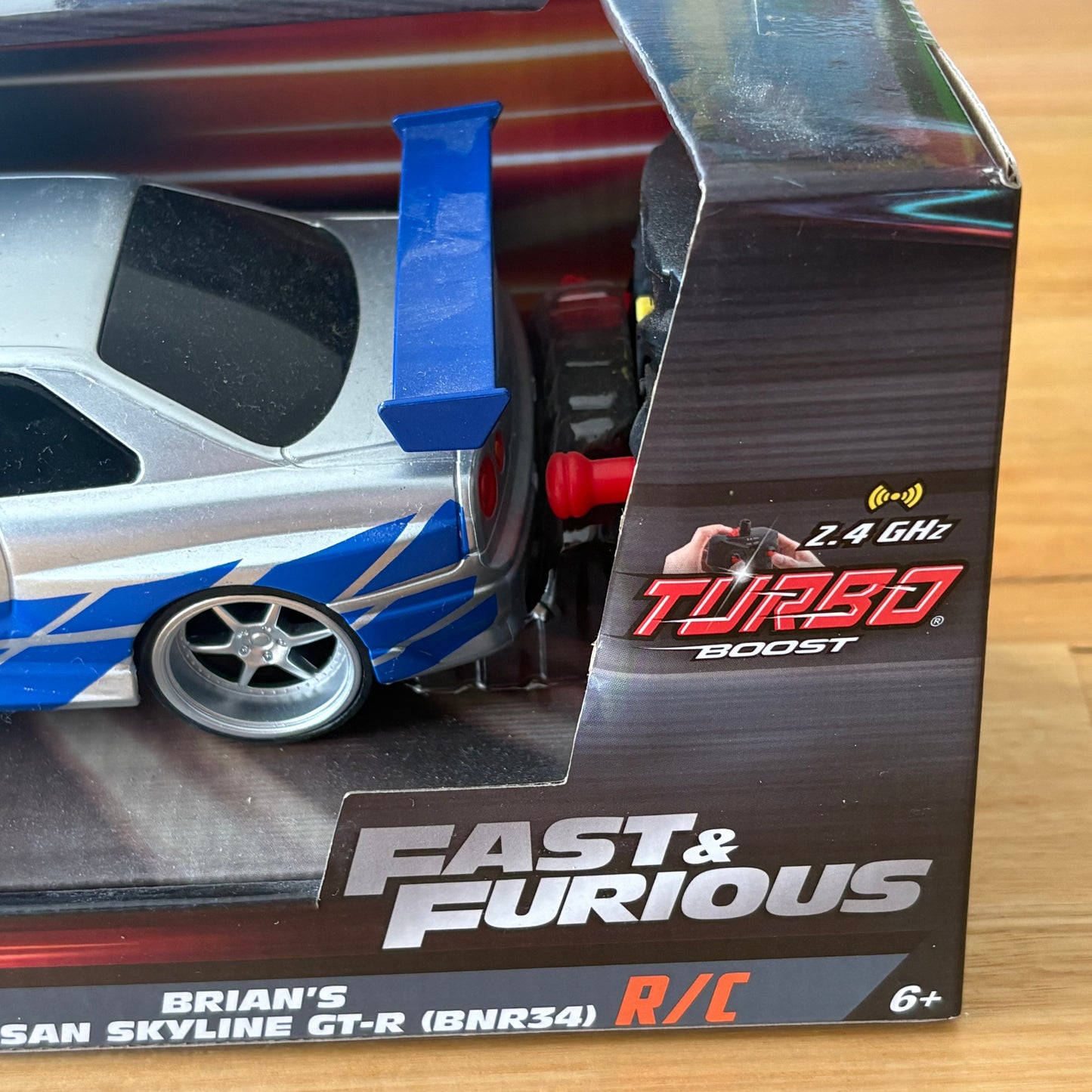 Fast & Furious Brian's Toyota Nissan Skyline RC Car Jada 1:24 2.4GHz Turbo New