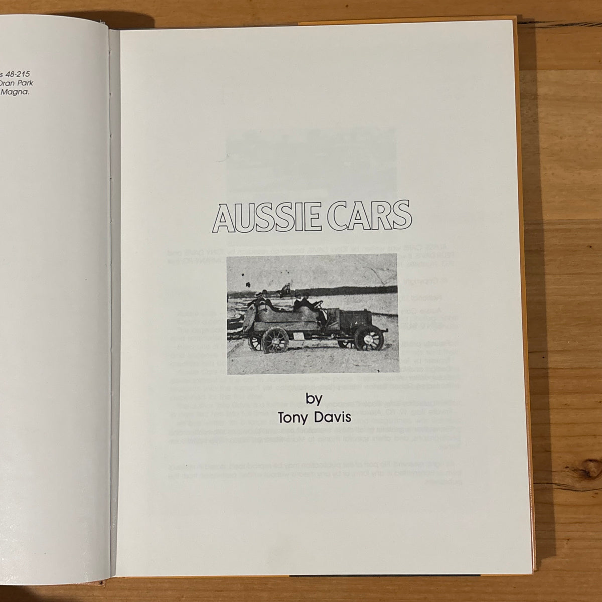 Aussie Cars by Pedr Davis and Tony Davis Hardcover 1987 GD