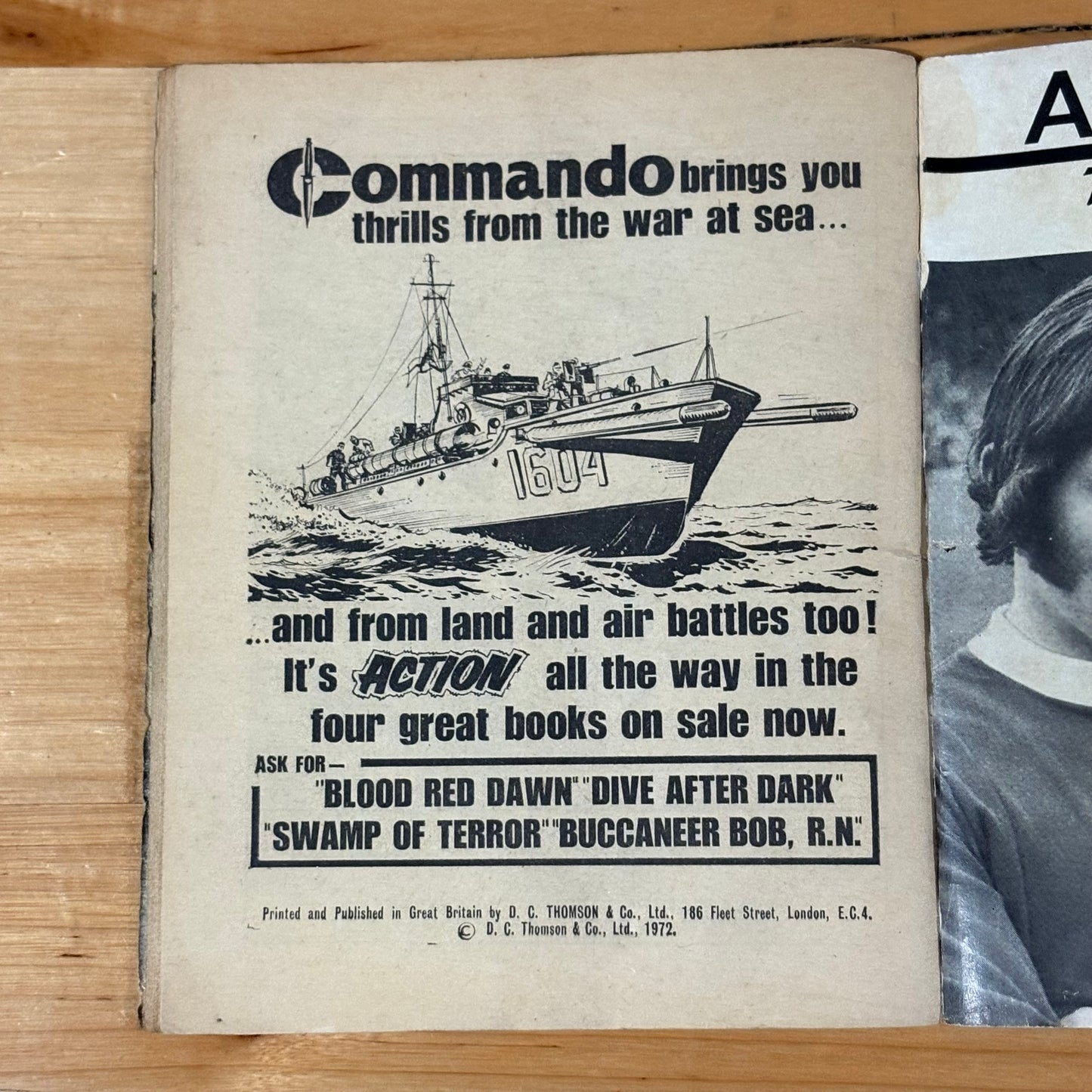 Commando War Comic #618 Buccaneer Bob 1972