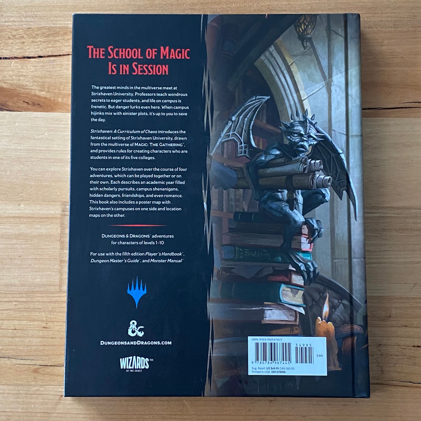 Dungeons & Dragons Strixhaven A Curriculum Of Chaos Hardcover First Print 2021 GD