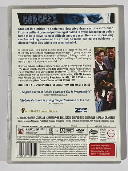 Cracker Series 1-3 DVD Robbie Coltrane British Crime Drama PAL 4 VGC