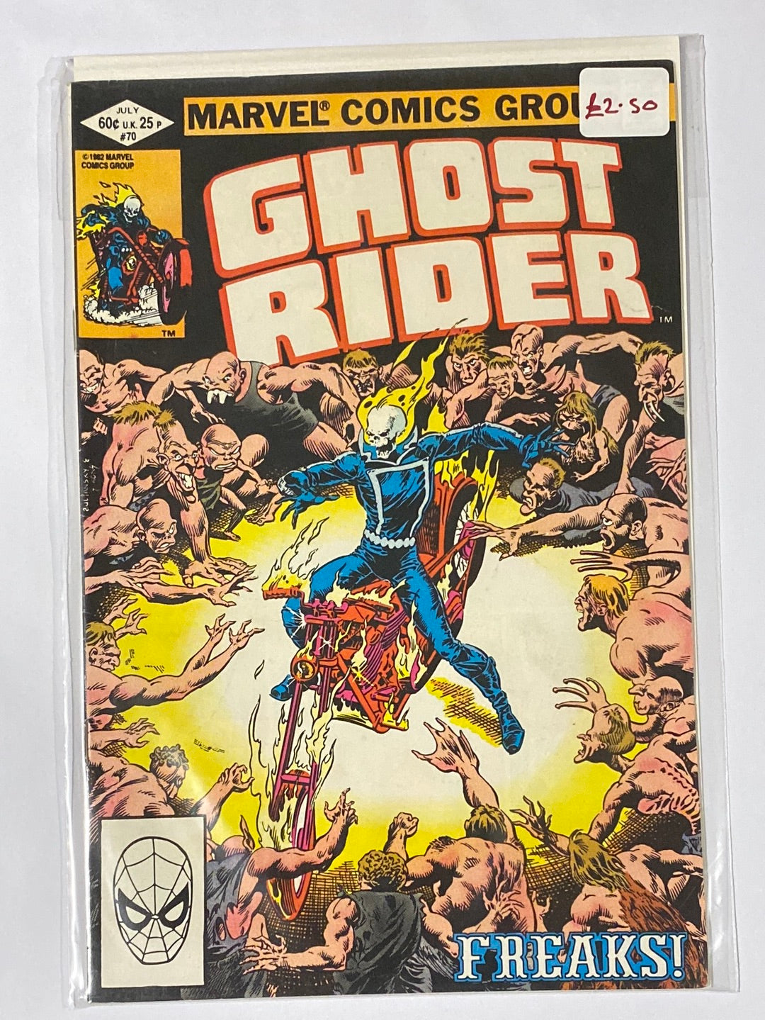 GHOST RIDER (1973) MARVEL COMIC BOOKS x 8 BUNDLE GRADE FN