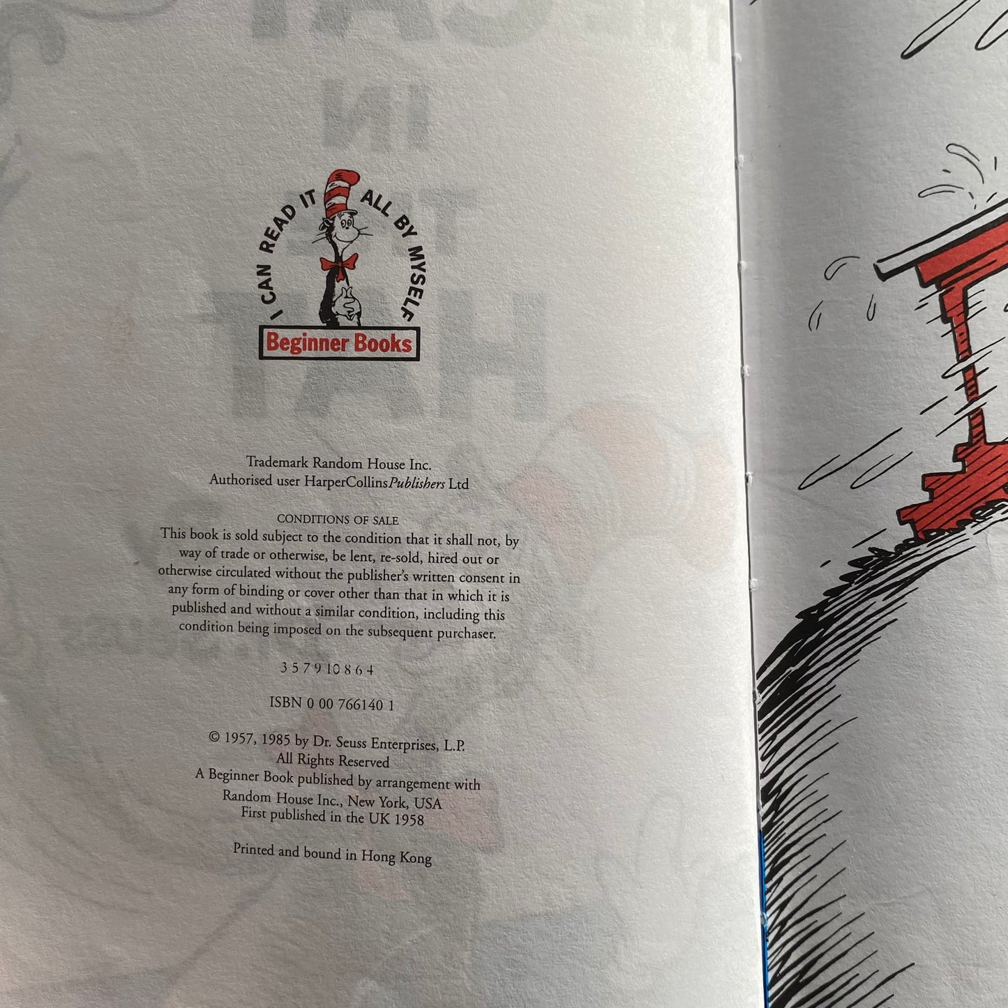 The Cat In The Hat Dr Seuss Book Hardcover GD