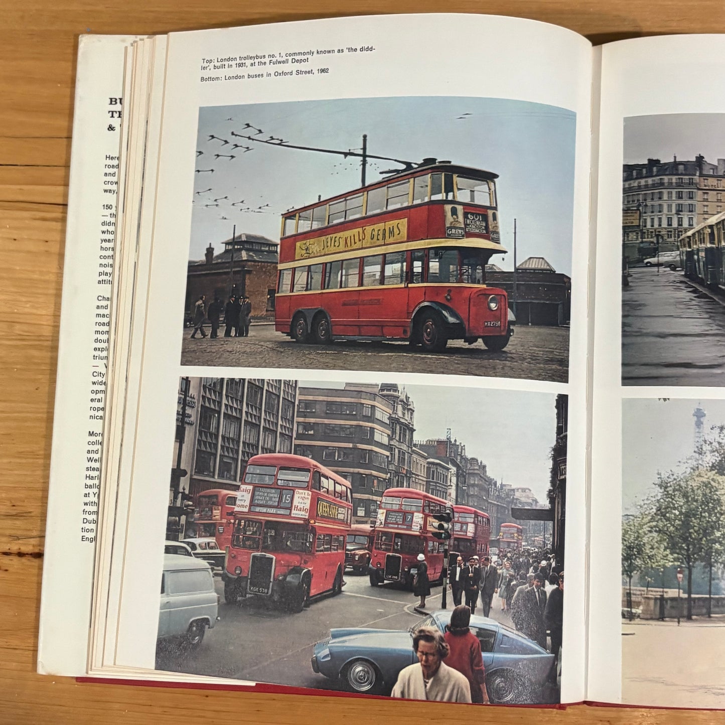 Buses, Trolleys and Trams by Chas S. Dunbar Hardcover Transport History VTG