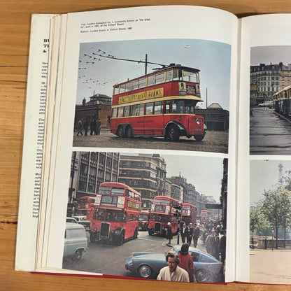 Buses, Trolleys and Trams by Chas S. Dunbar Hardcover Transport History VTG