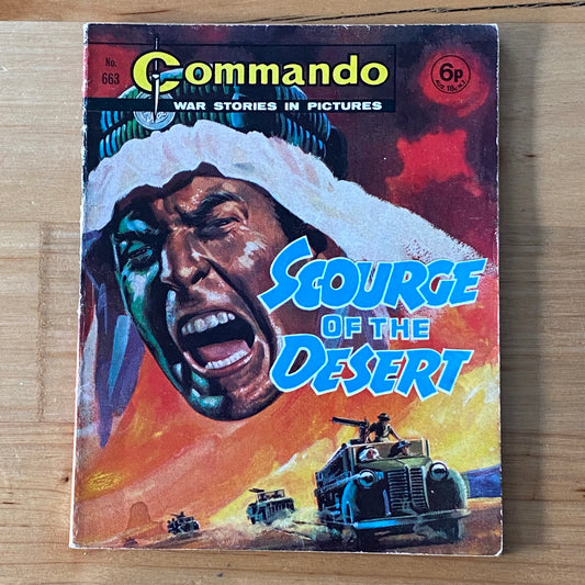 Commando War Comic #663 Scourge Of The Desert 1972