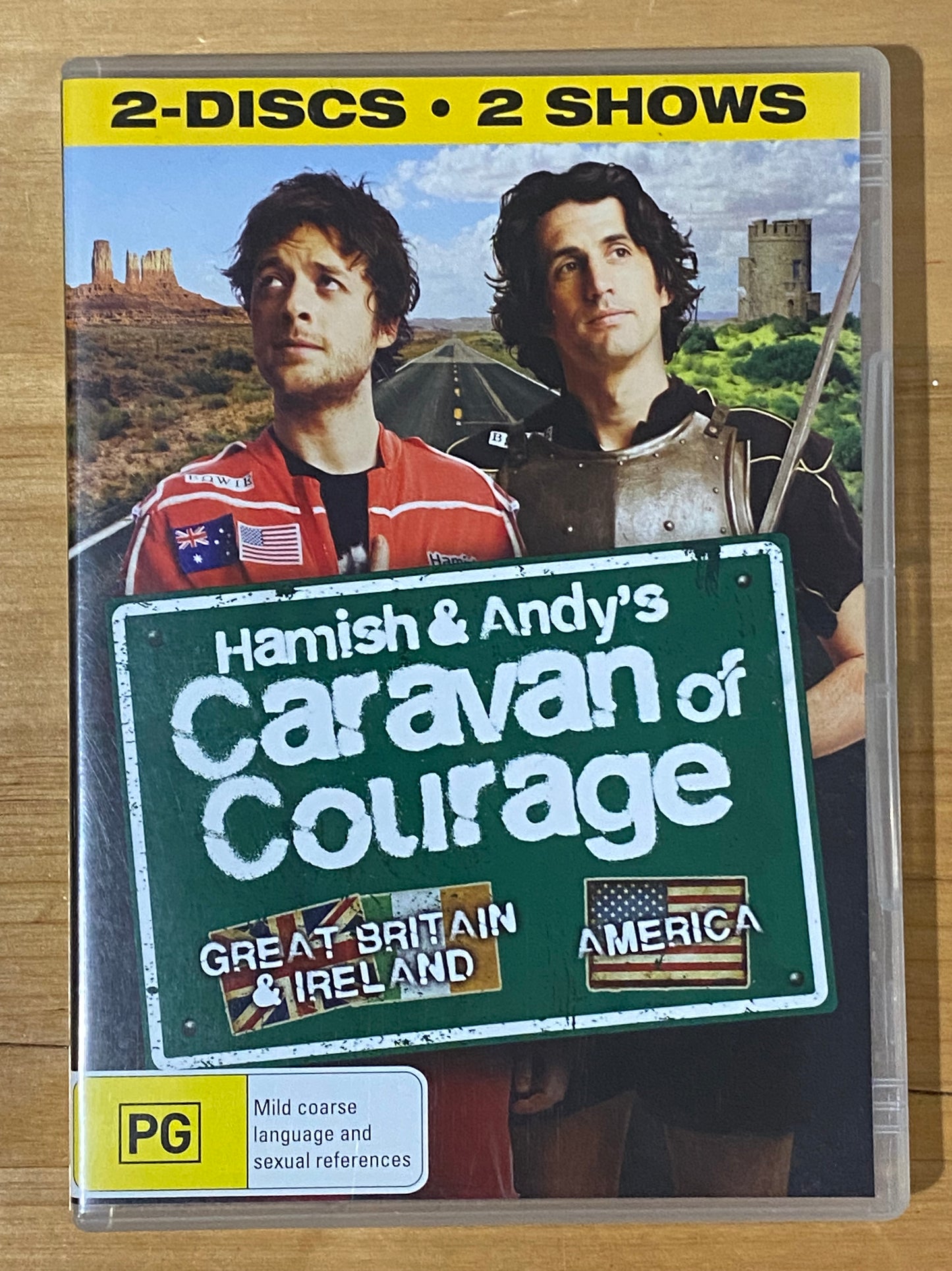 Hamish and Andy Gap Year & Caravan Of Courage DVD x 5 PAL 4 VGC