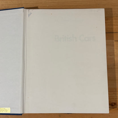 The Complete Catalogue Of British Cars Hardcover David Culshaw Peter Horrobin 1974