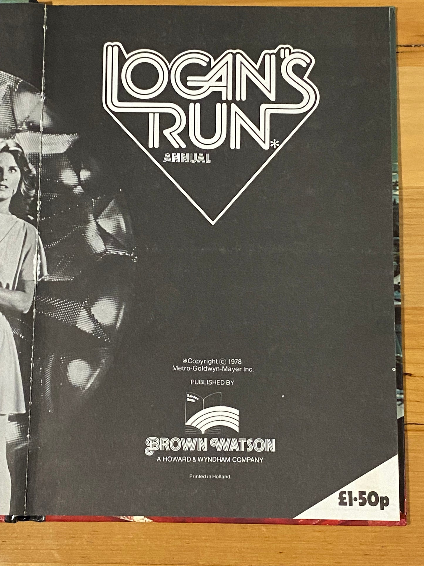 Logan's Run Annual Sci-Fi Classic TV Show Published 1978 GD