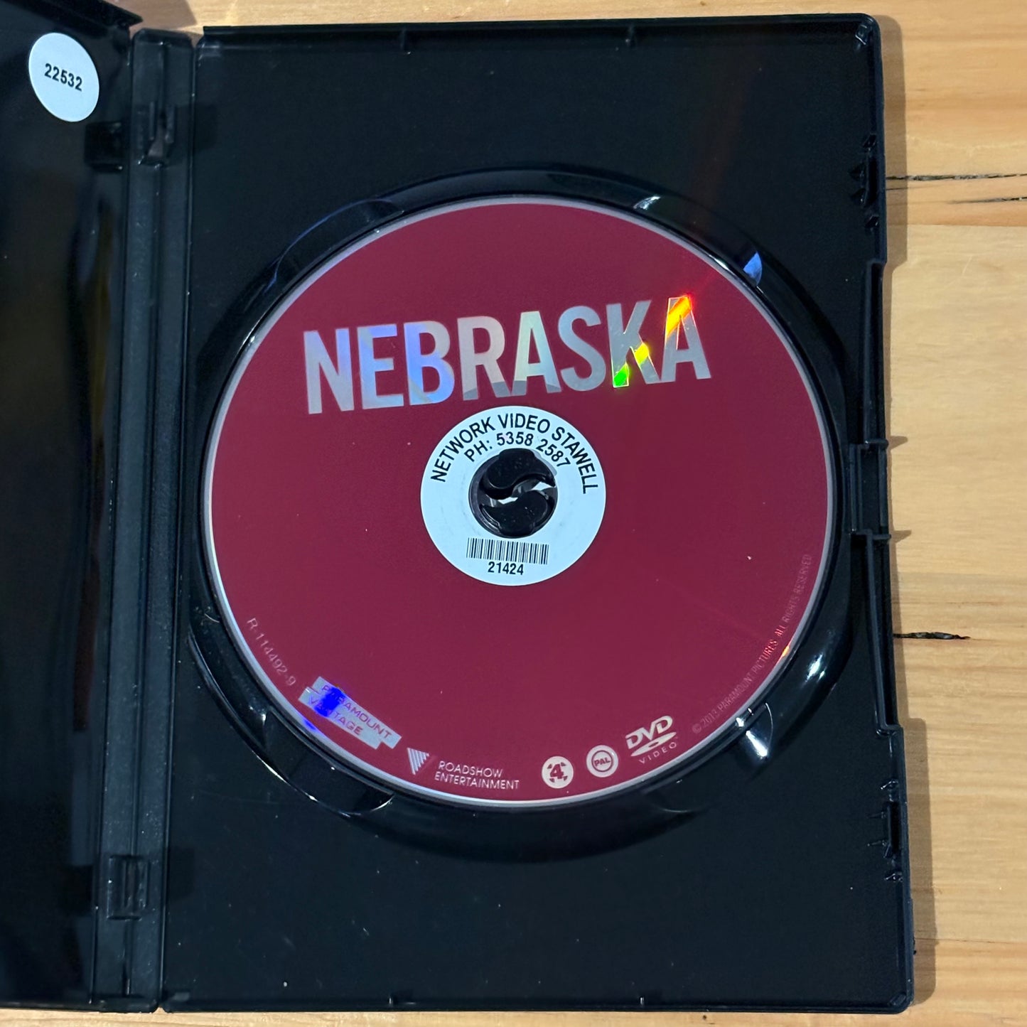 Nebraska DVD Bob Odenkirk Bruce Dern PAL 4 VGC Ex-Library
