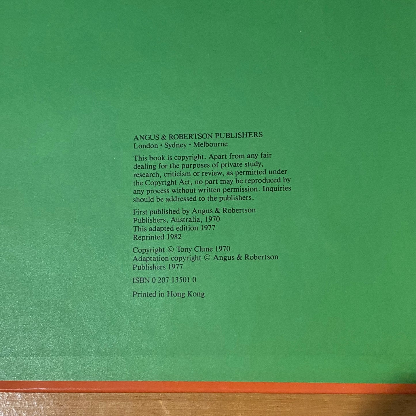 Frank Clune's Ned Kelly Young Australia Series Vintage Hardcover 1982 GD