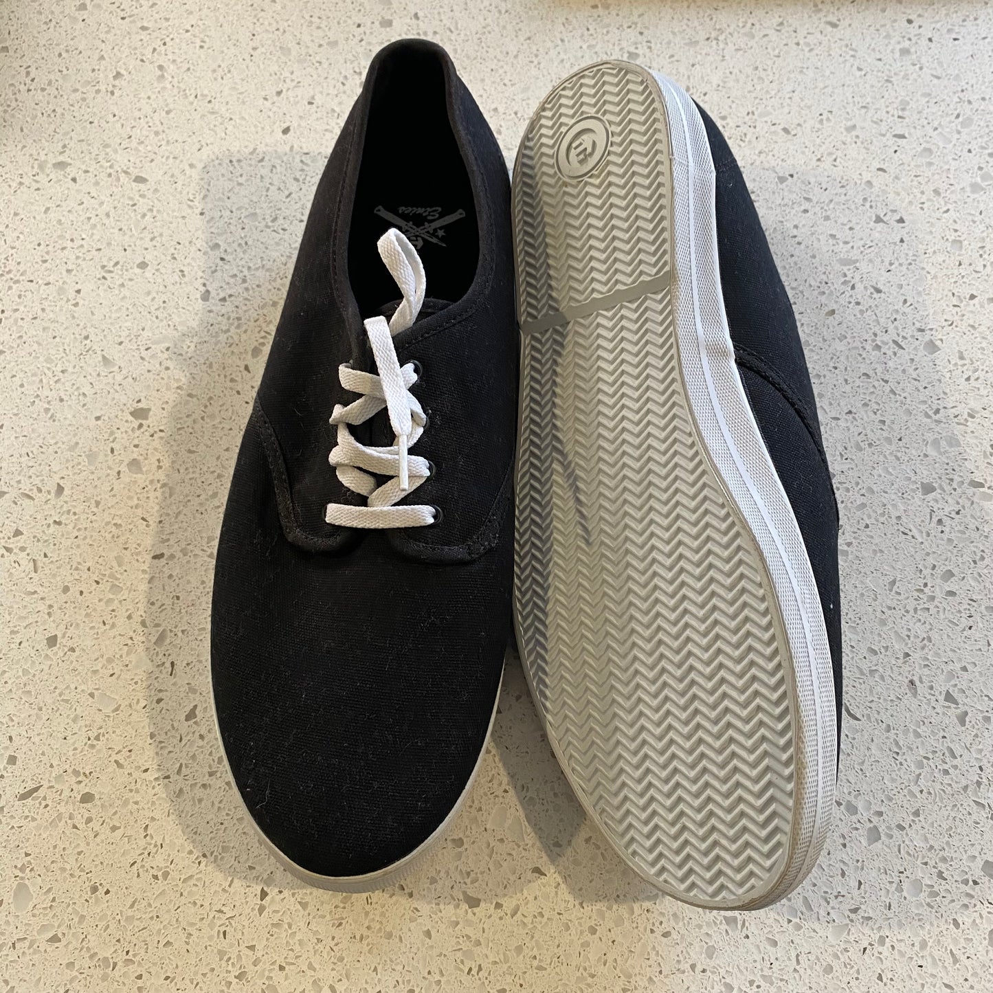 Etnies Brigade SMU Skate Shoes Black Mens US Size 12 Very Good Condition