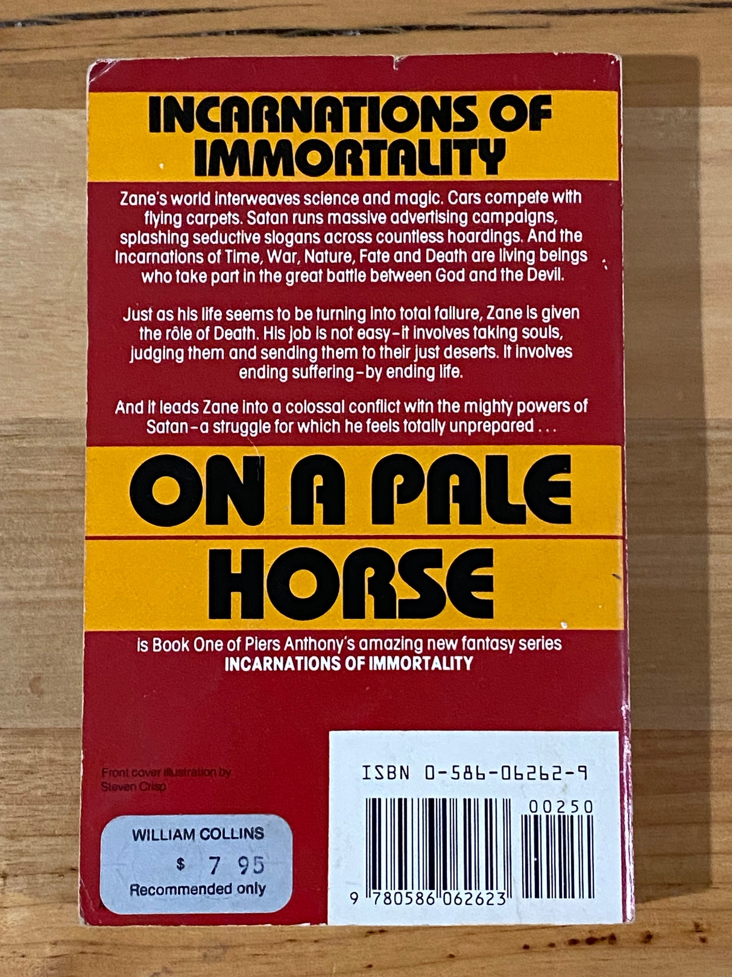 On A Pale Horse by Piers Anthony Paperback 1986 GD