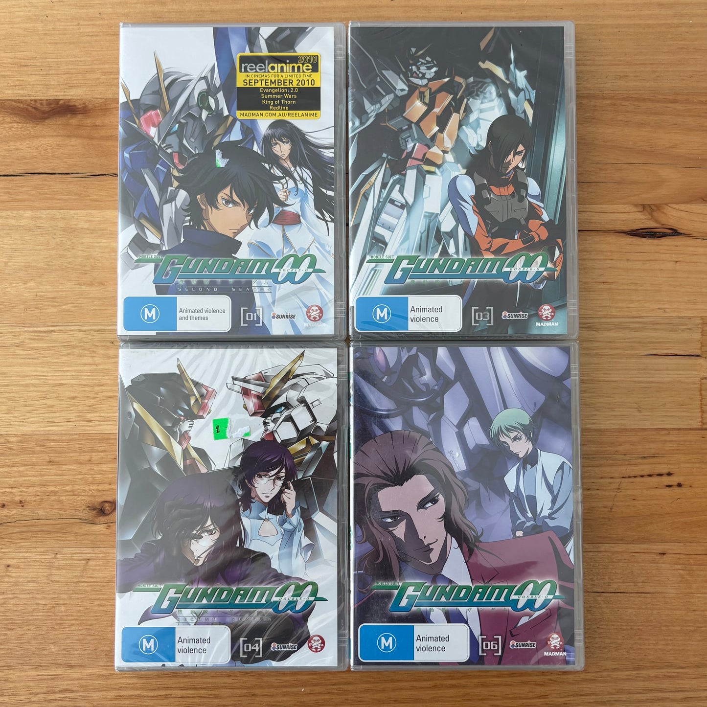 Mobile Suit Gundam 00 Parts 1,3-6 DVD Anime PAL 4 New Sealed