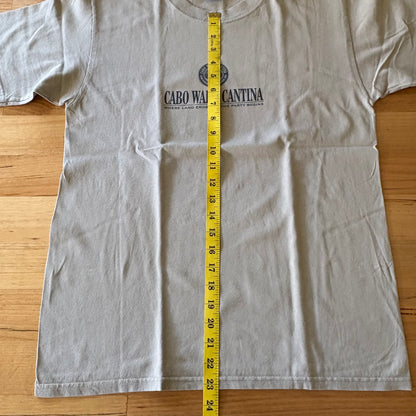 Cabo Wabo Cantina Tequila T-Shirt Cream Short Sleeve Size Medium