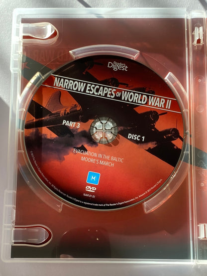 Narrow Escapes of World War 2 DVD Box-Set Readers Digest 6-Disc VGC