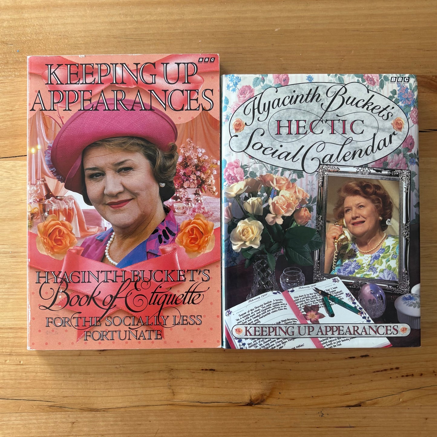 Keeping Up Appearances Hyacinth Bucket 2 x Book Bundle BBC GD