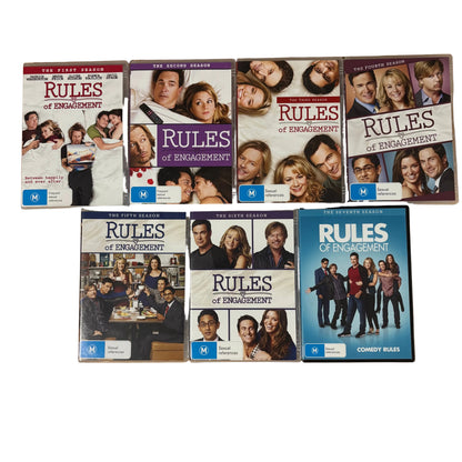Rules Of Engagement Seasons 1-7 DVD Complete Set Comedy PAL 4 VGC