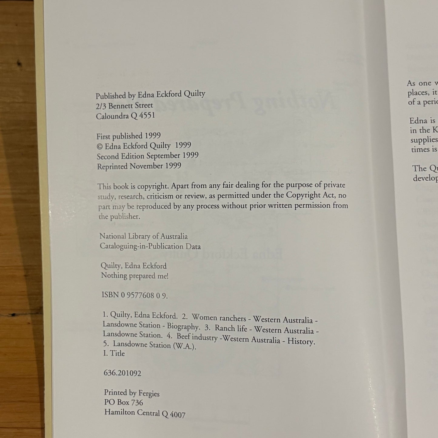 Nothing Prepared Me by Edna Eckford Quilty Autobiography Paperback GD