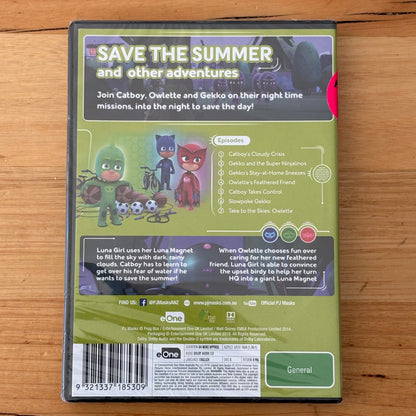 PJ Masks Save The Summer DVD Childrens Animation PAL 4 New Sealed