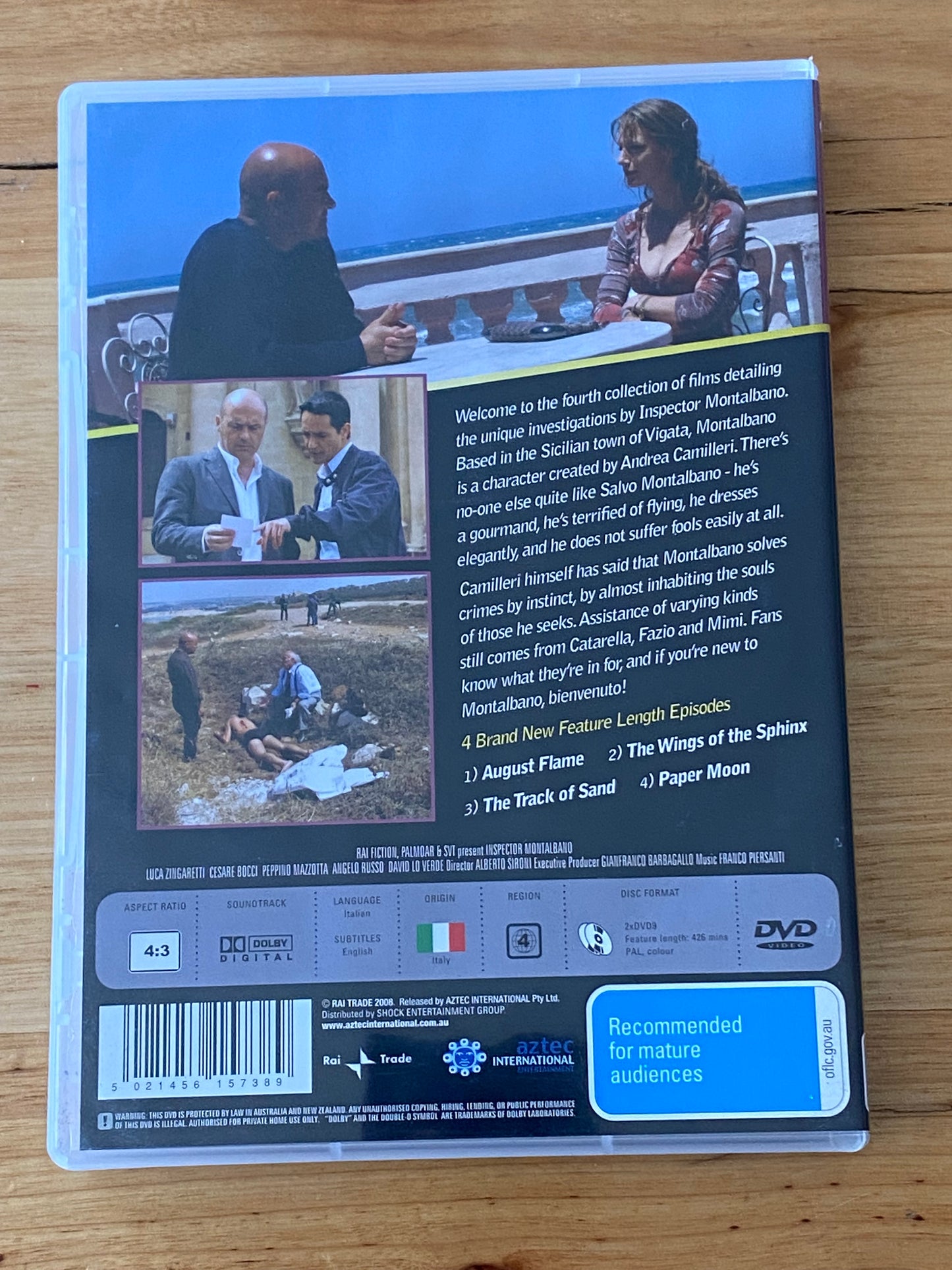 Inspector Montalbano Volume 4 DVD 2-Disc Set PAL 4 VGC