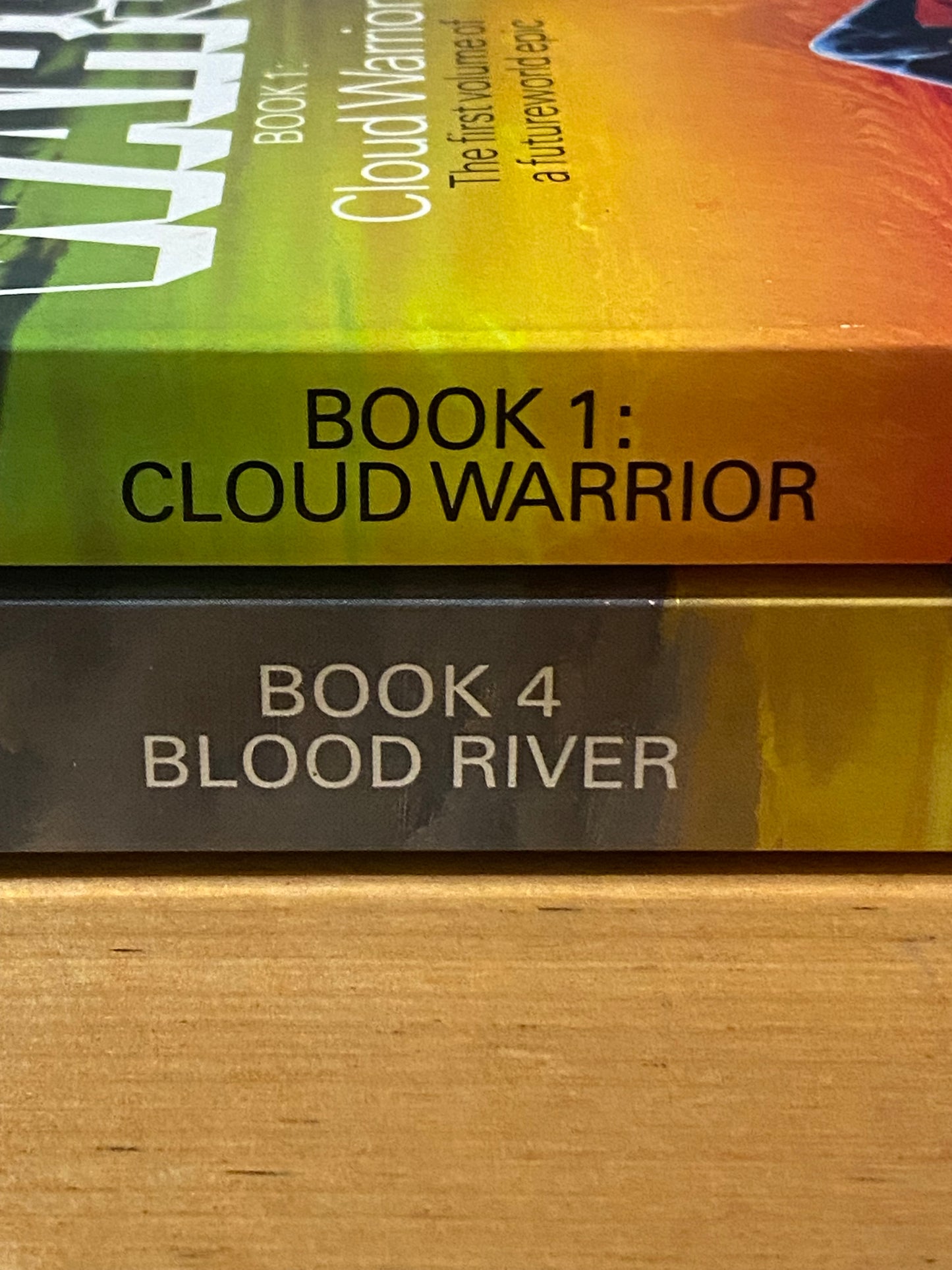 Amtrak Wars Blood River & Cloud Warrior by Patrick Tilley Paperback 1980s VTG GD