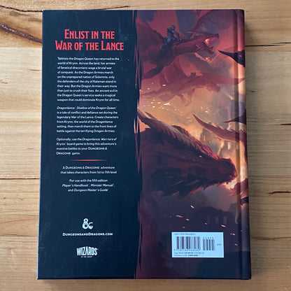 Dungeons & Dragons Dragonlance Shadow Of The Dragon Queen Hardcover First Print 2022 GD