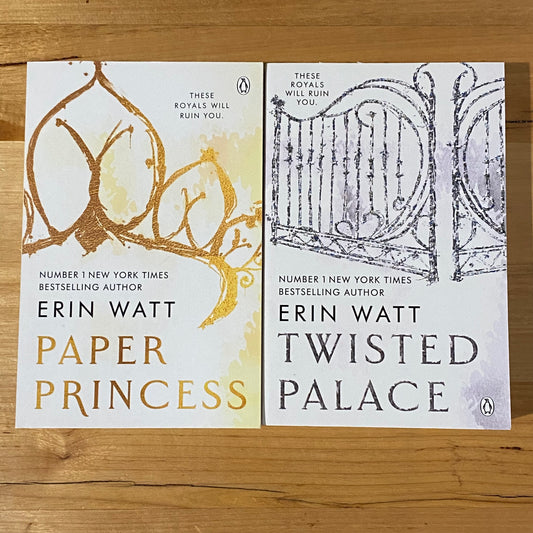 Paper Princess & Twisted Palace by Erin Watt The Royals Paperback GD