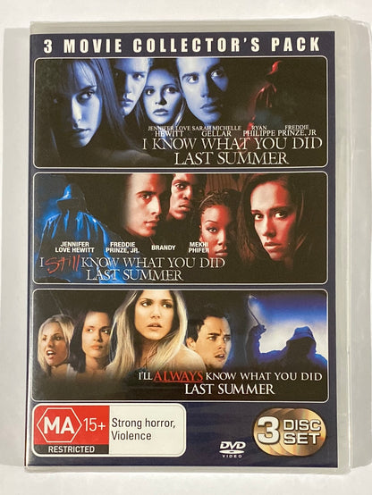 I Know What You Did Last Summer DVD 3 Movie Collector Pack PAL 4 Brand New Sealed