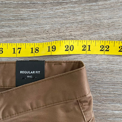 Tarocash Men’s Pants Mustard Sz 42-inch Waist Regular Zip Fly New With Tags