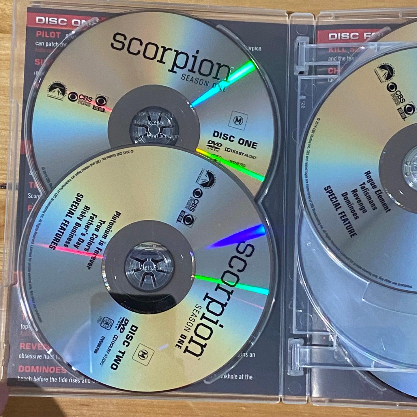 Scorpion Seasons 1 & 2 DVD 6-Disc Sets PAL 4 VGC