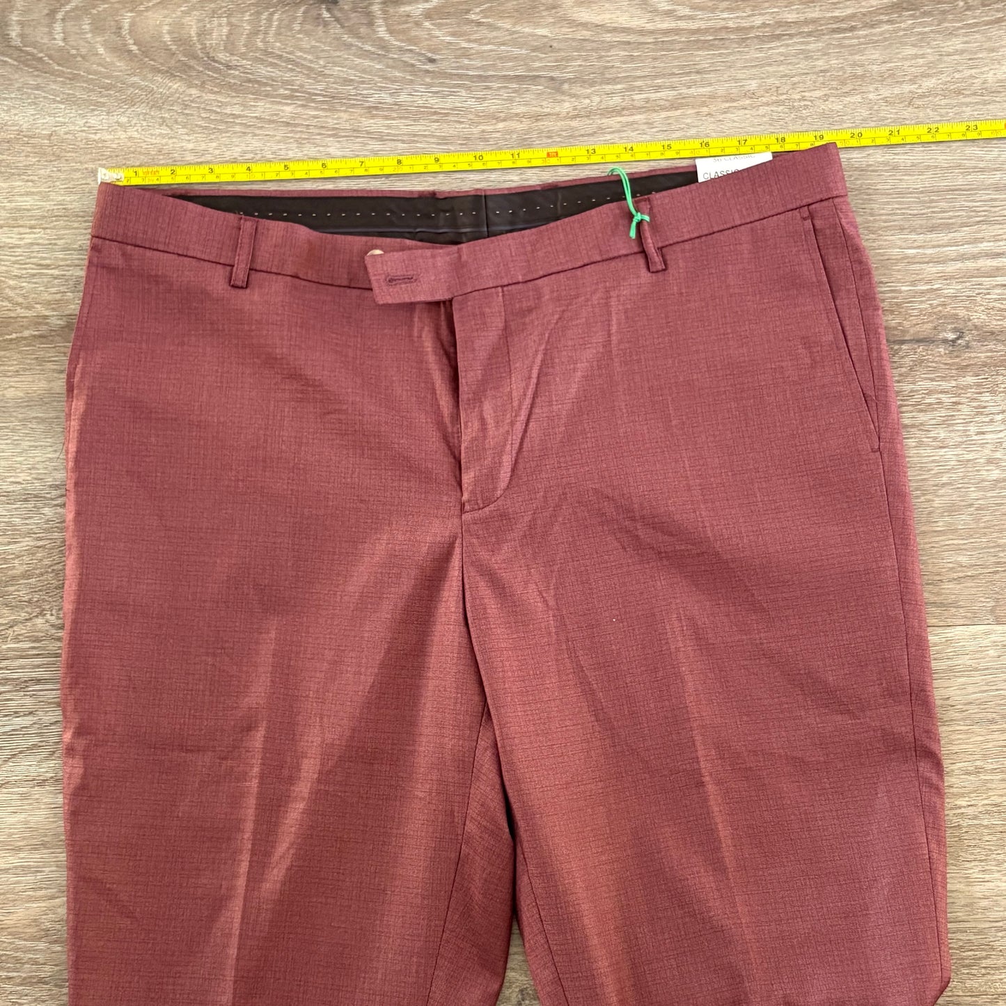 Axl & Co Men’s Wine Dress Pants SZ 36-inch Waist Zip Fly New With Tags