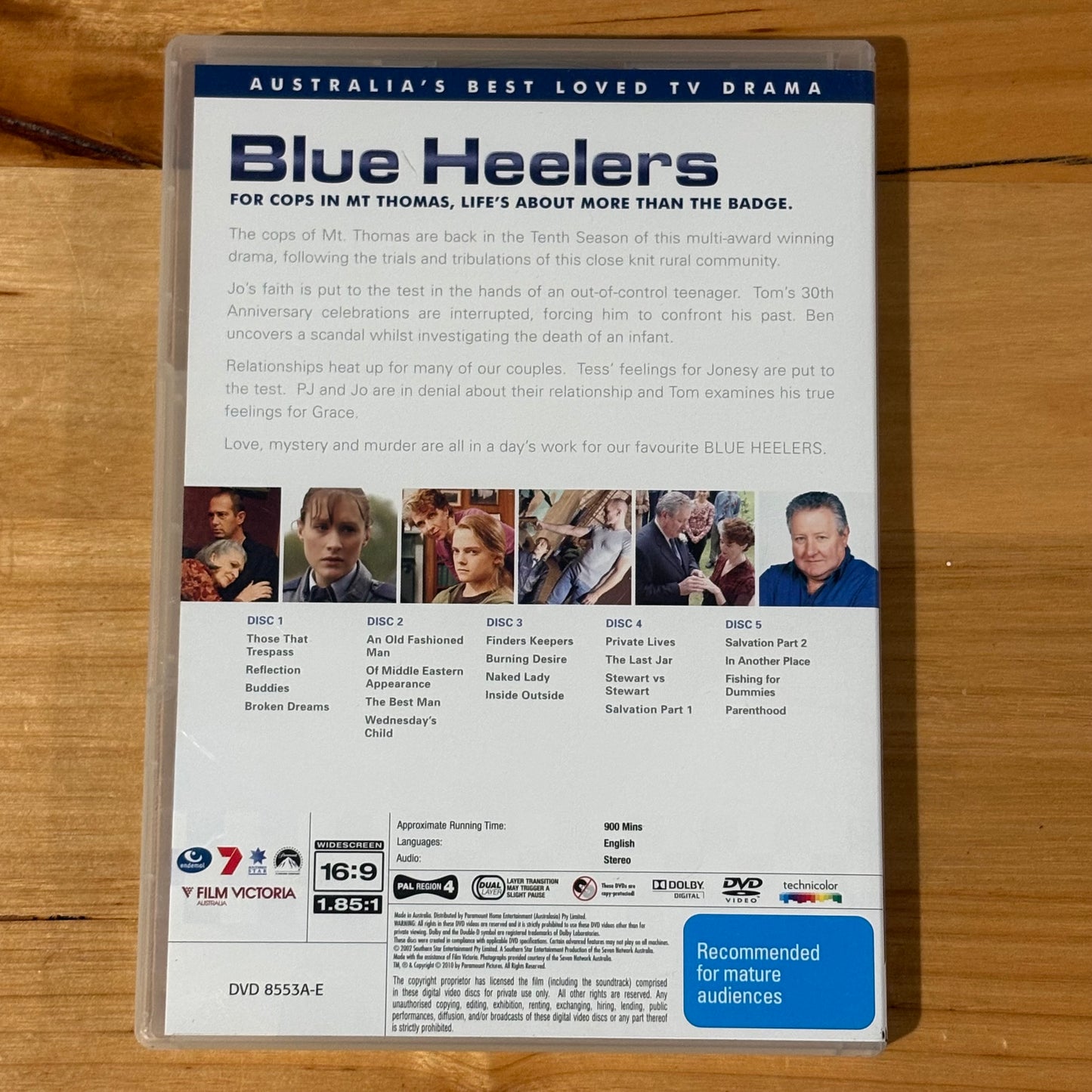Blue Heelers Seasons 10-14 DVD Classic Australian Police Drama PAL 4 VGC