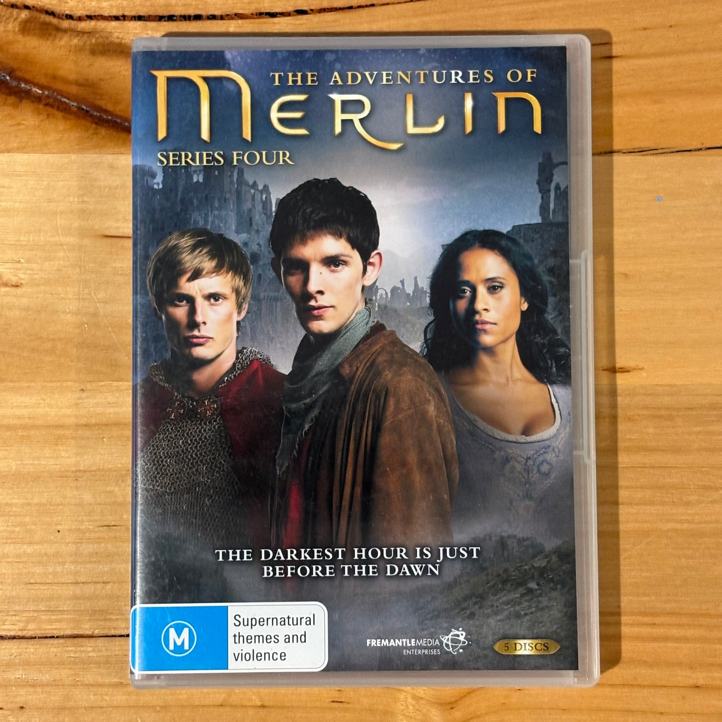 The Adventures Of Merlin Series 1-4 DVD British Magical Drama 4-Disc Set PAL 4 VGC