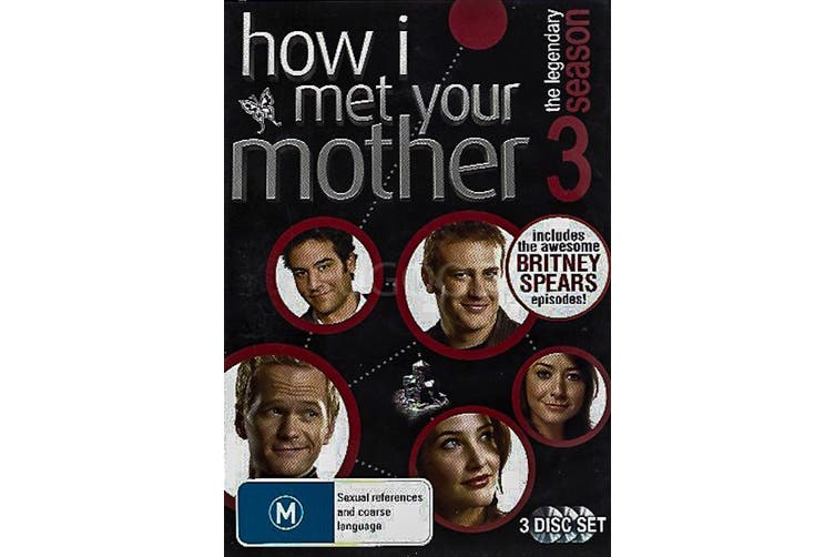 How I Met Your Mother Season 3 DVD 3 -Discs PAL Region 4 Brand New Sealed