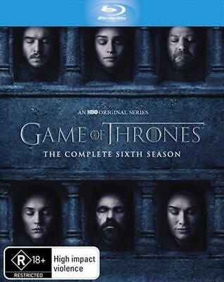 Game Of Thrones: The Complete Sixth Season, Blu-ray, Region B, 4-Disc, VGC